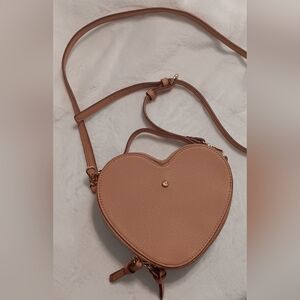 LC Lauren Conrad heart-shaped crossbody bag